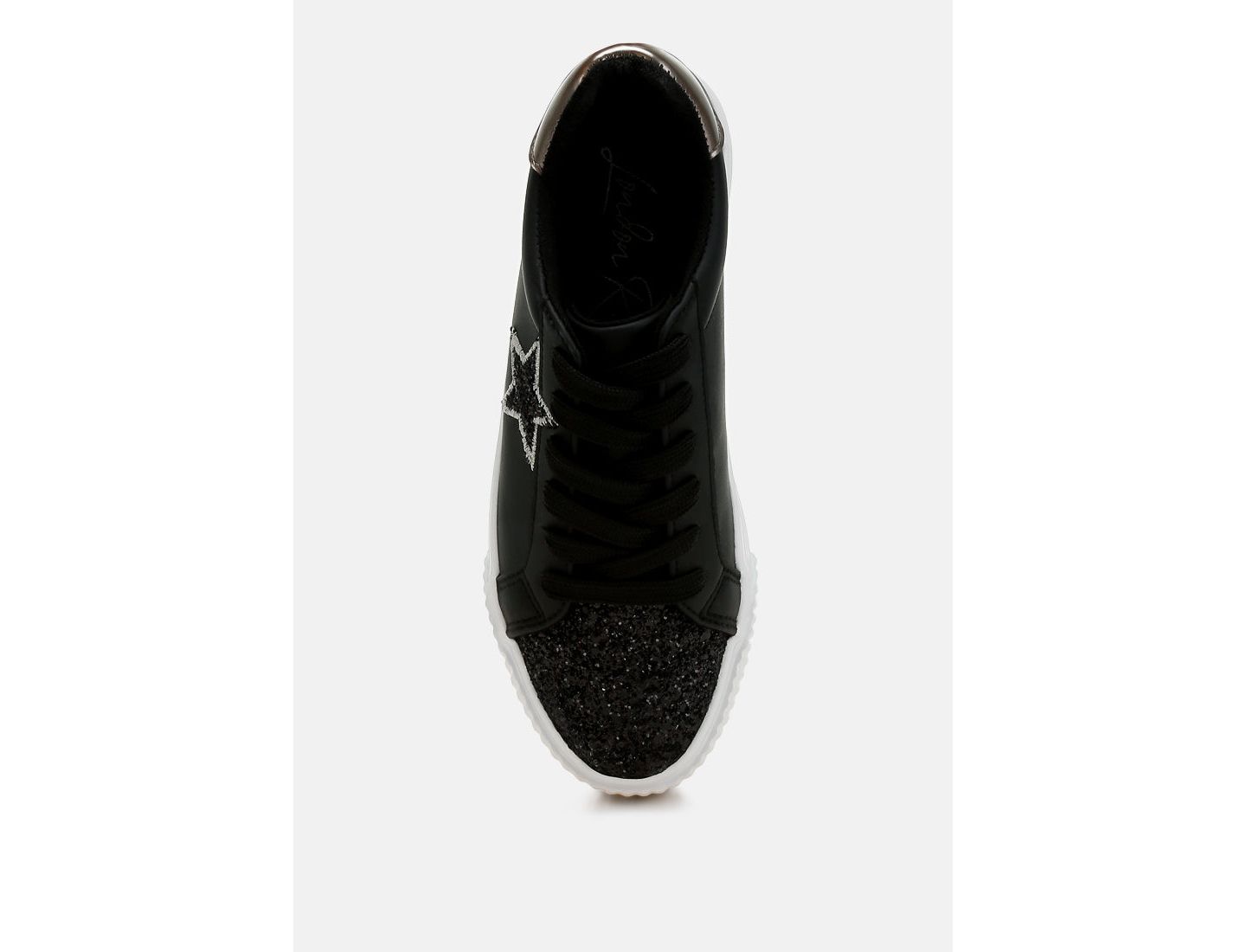 Женские кроссовки London Rag Merida Glitter Patch Chunky, цвет: Серебряный — фото 6