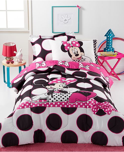 Disney Minnie Dots Are The New Black Twin 5 Pc Comforter Set