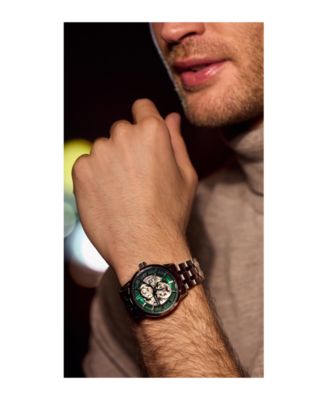 Men's Classic Sutton Automatic Silver-Tone Stainless Steel Bracelet Watch 40mm