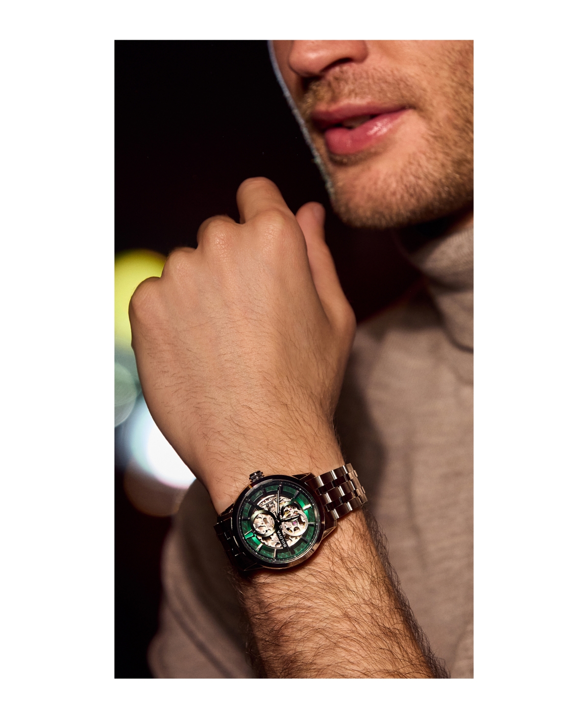 Bulova Men's Classic Sutton Automatic Silver-Tone Stainless Steel Bracelet Watch 40mm