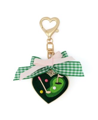 Green Golf Heart Accessory Charm