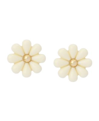 Ivory Spring Chick Daisy Stud Earrings