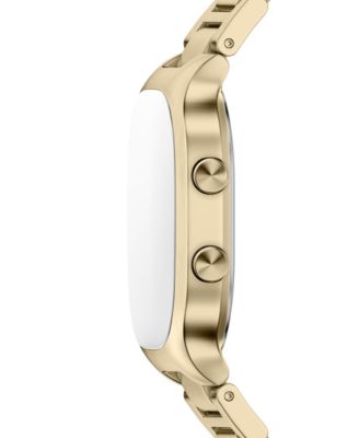 Men's Mellem Digital Lcd Gold Stainless Steel Watch, 38mm