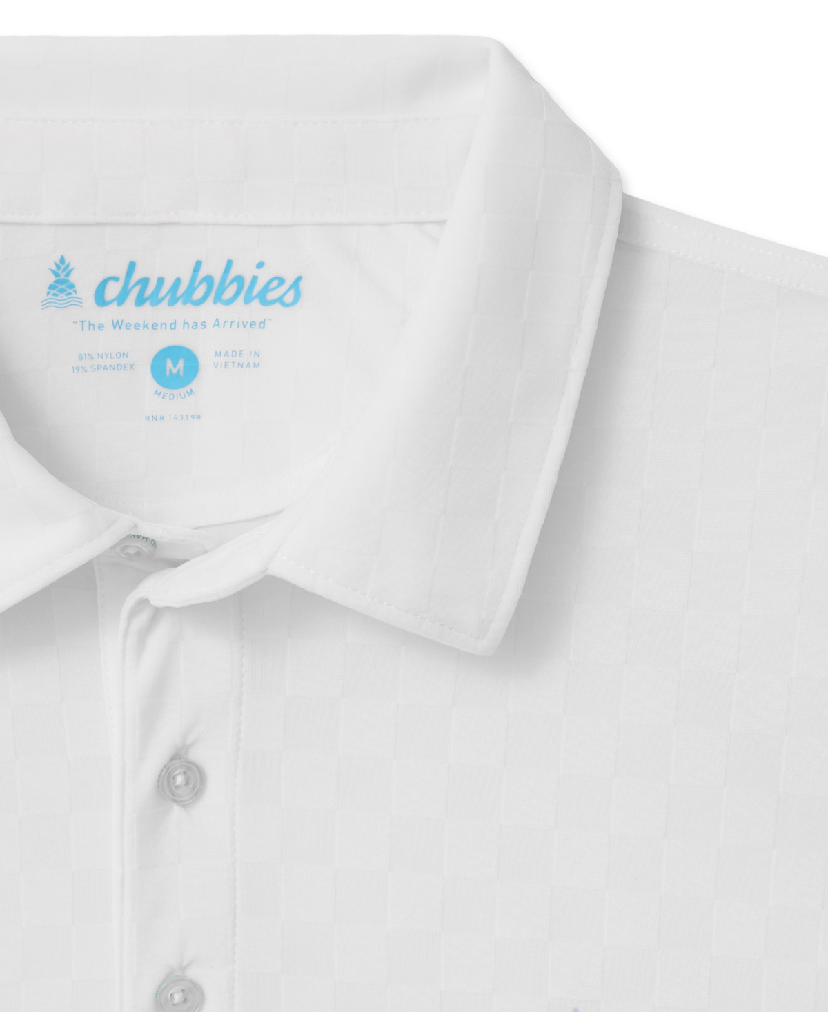 Chubbies Men's The Vanna Textured Performance Polo Shirt