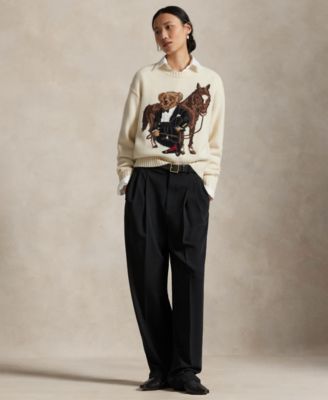 Women's Bear Horse Crewneck Sweater