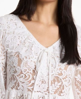 Women's Lace V-Neck Top