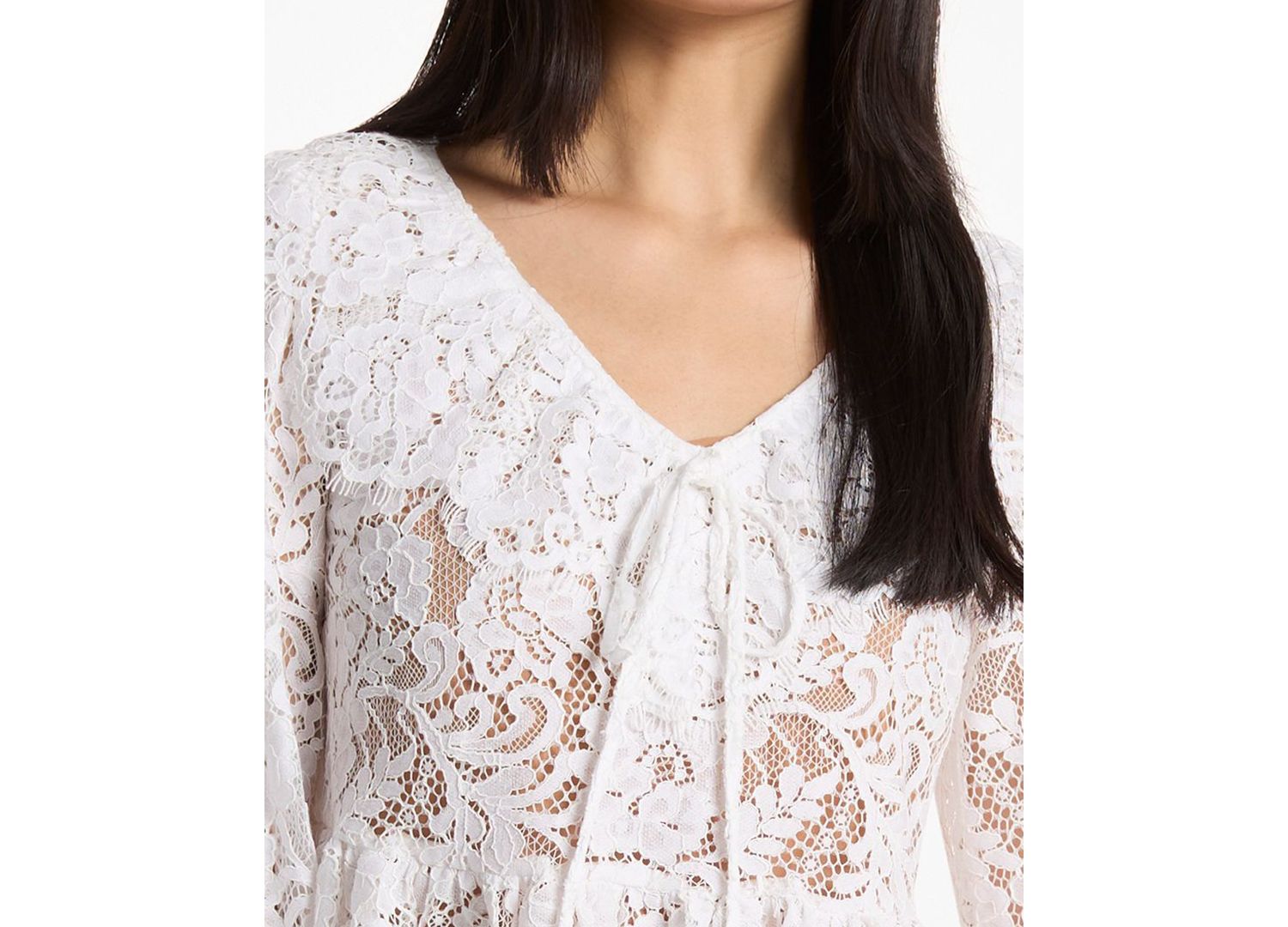 Women's Lace V-Neck Top