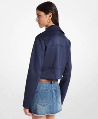 Women's Notch Collar Cropped Jacket
