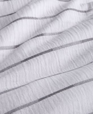 Shadow Stripe 3-Pc. Duvet Cover Set, Full/Queen