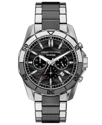 Armani Exchange Men's Quartz Chronograph 2-Tone Stainless Steel Watch, 44mm