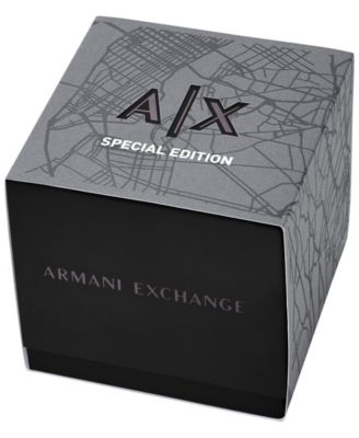 Armani Exchange Men's Sync Quartz Chronograph Black Stainless Steel Watch, 44mm