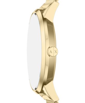 Armani Exchange Women's Quartz Three-Hand Gold Stainless Steel Watch, 36mm