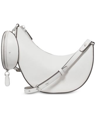 Duo Small Pebbled Leather Crossbody Bag