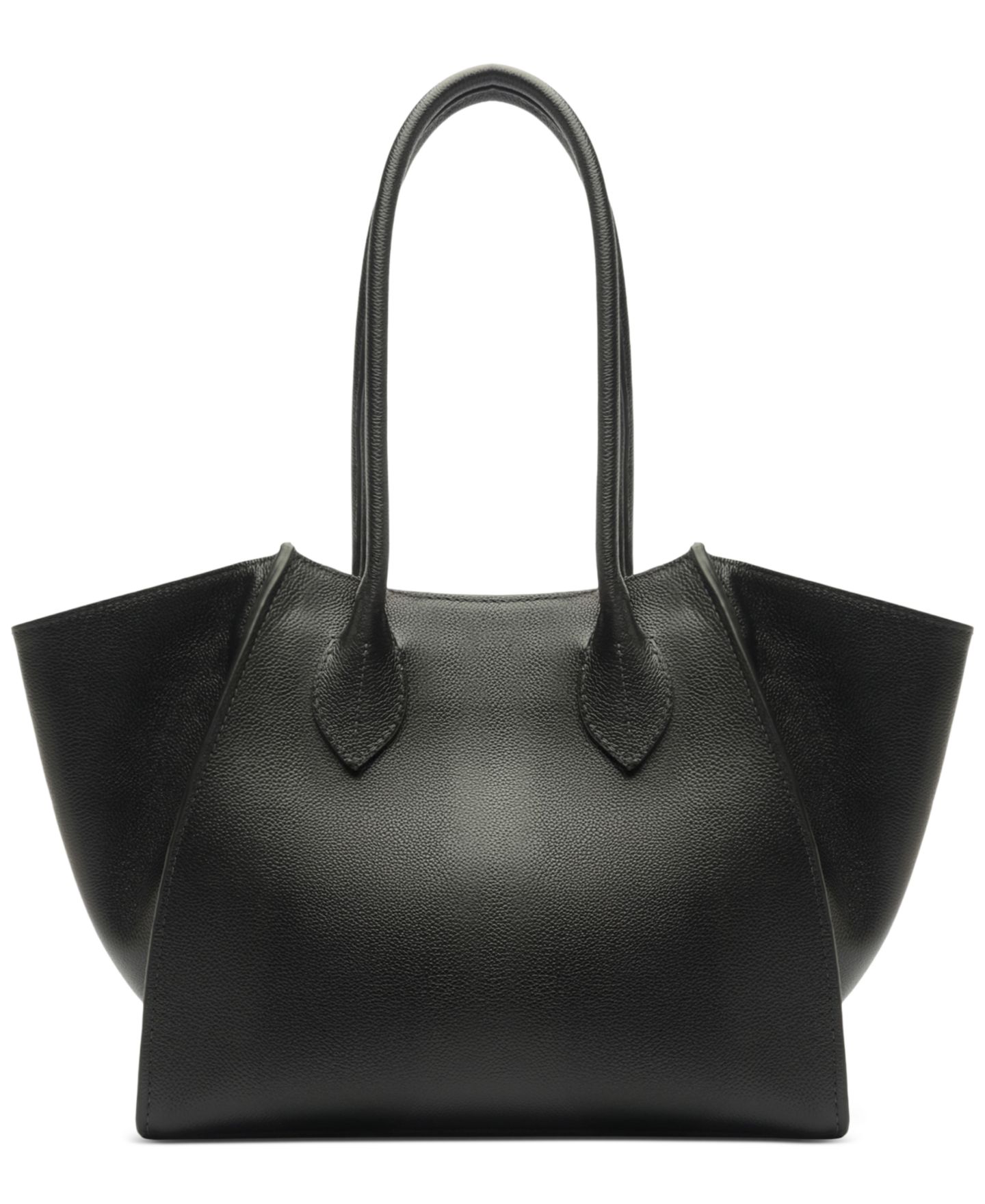 Женская сумка Arezzo Alba Medium Leather Zipper, цвет: Чёрный — фото 2
