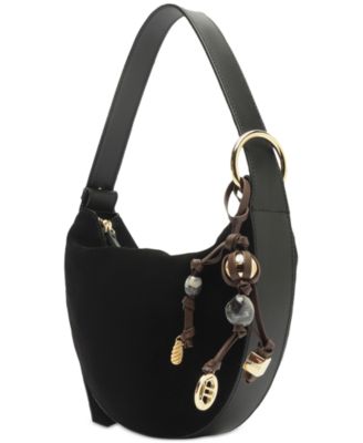 Simone Medium Suede Shoulder Handbag
