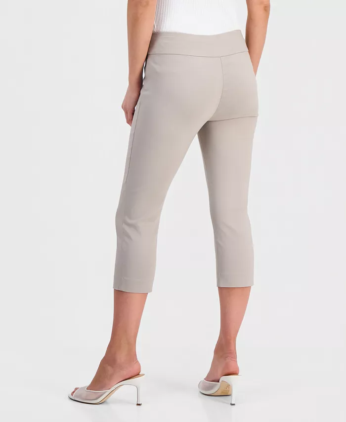 Petite Tummy-Control Pull-On Capri Pants - thumbnail 3