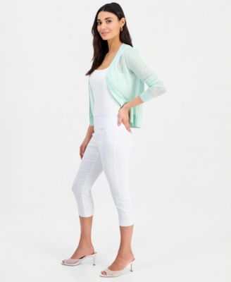 Petite Tummy-Control Pull-On Capri Pants