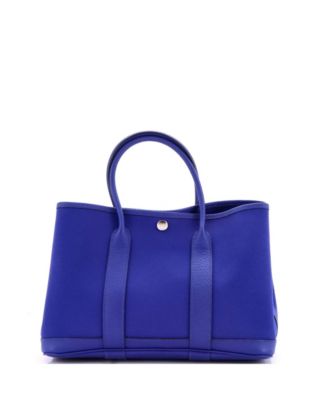 30 Garden Party Tote Toile and Leather