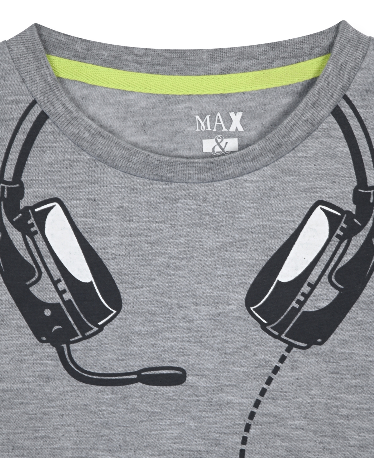 Max & Olivia Boys' 6-14 Gaming Top and Pants, 2-Piece Set