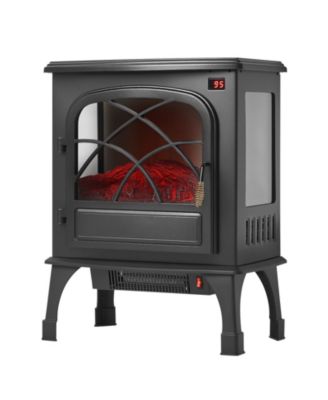 Freestanding Electric Fireplace Stove Heater 1500W with Remote