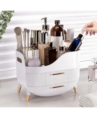 Large Capacity Makeup Organizer with Drawers for Skincare