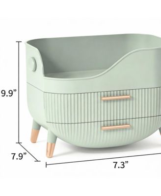 Large Capacity Makeup Organizer with Drawers for Skincare