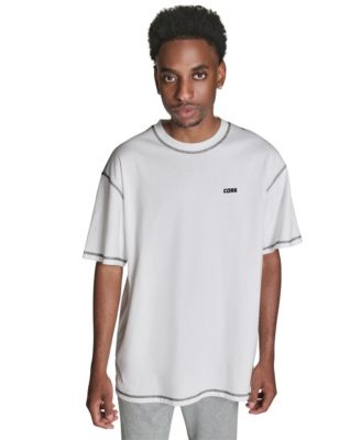 Men's Contrast Stitching Oversized T-Shirt