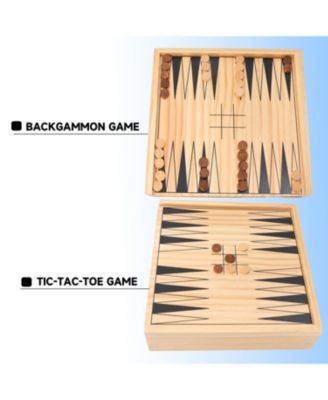 9-in-1 Chess/Checkers/Backgammon/Dominoes/Tic-Tac-Toe/Ludo/Chinese Checker/Playing Cards/Poker Dice
