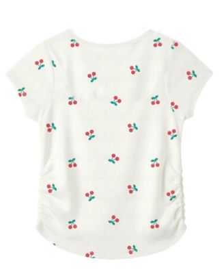 Girls' 7-16 Short-Sleeve Screenprint Square Neck T-shirts