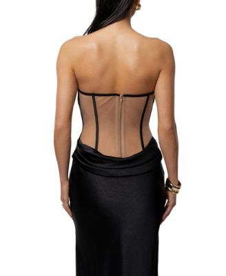 Women's Regal Rising Satin Maxi Dress