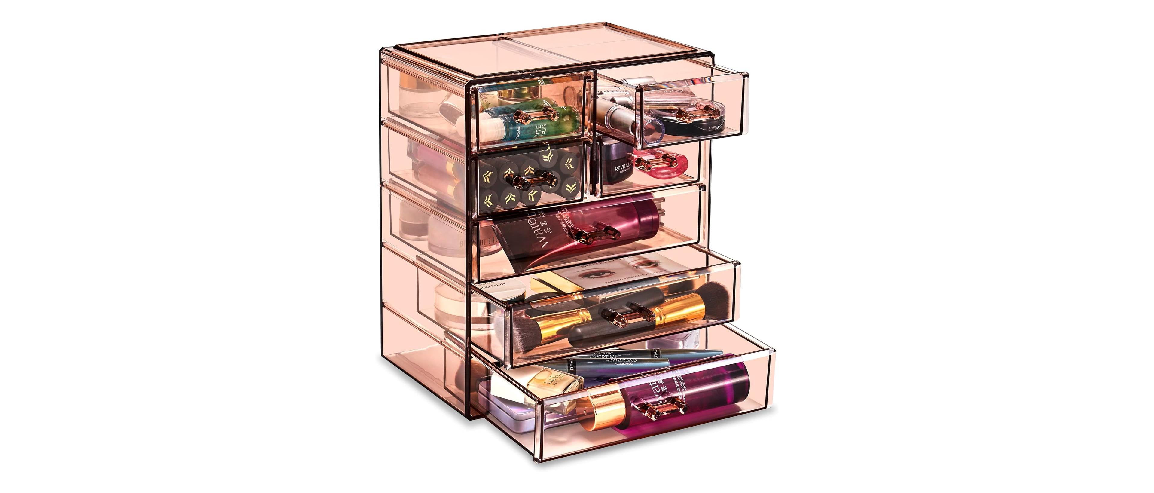 Sorbus 7 Drawer Acrylic Makeup Organizer Case for Cosmetics, Makeup and Jewelry