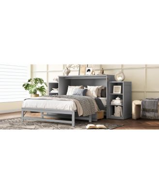 Murphy bed with storage drawers & shelves