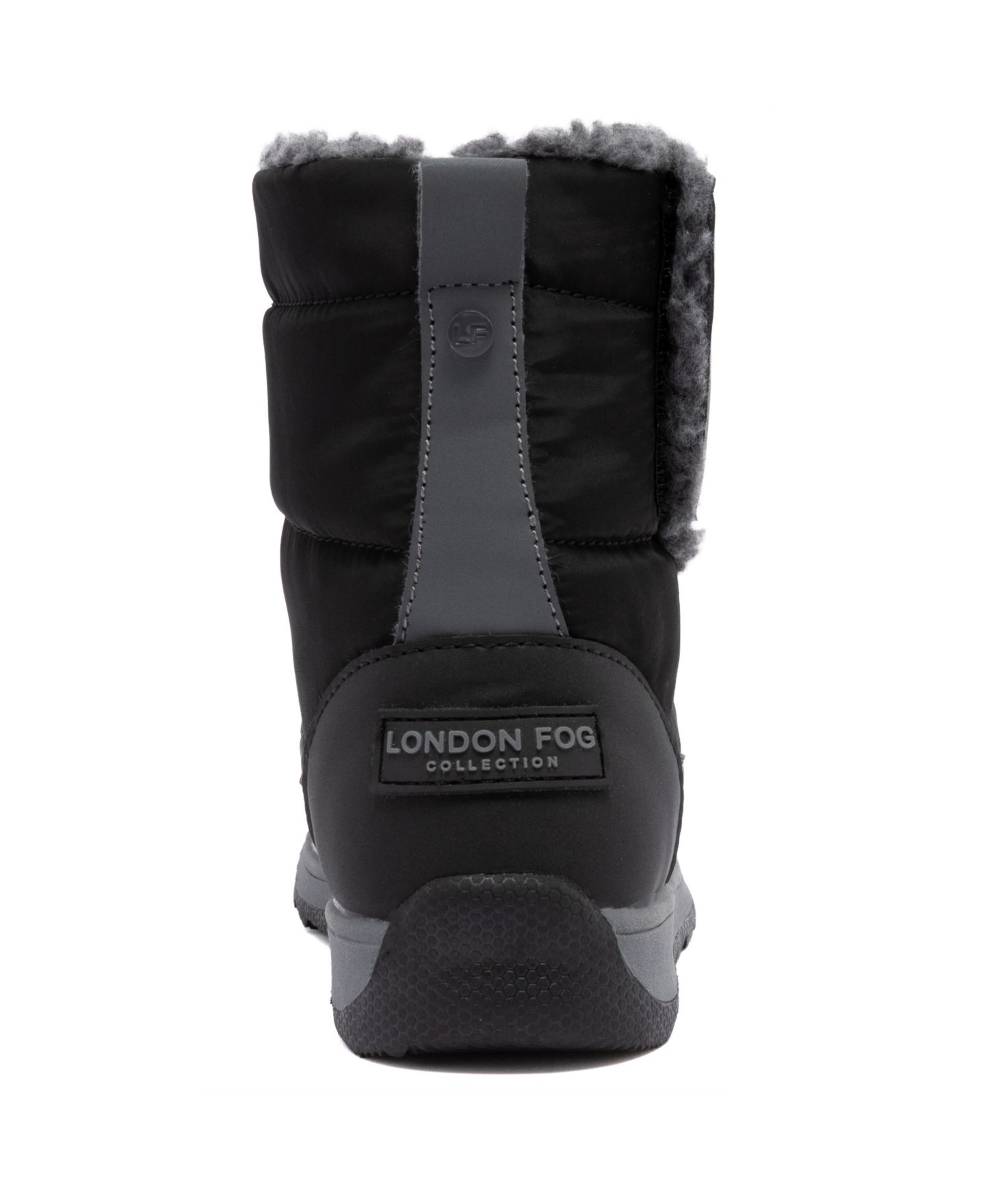 Ботинки London Fog Tildah Cold Weather Boots для мальчиков, цвет: Чёрный / Серый — фото 3