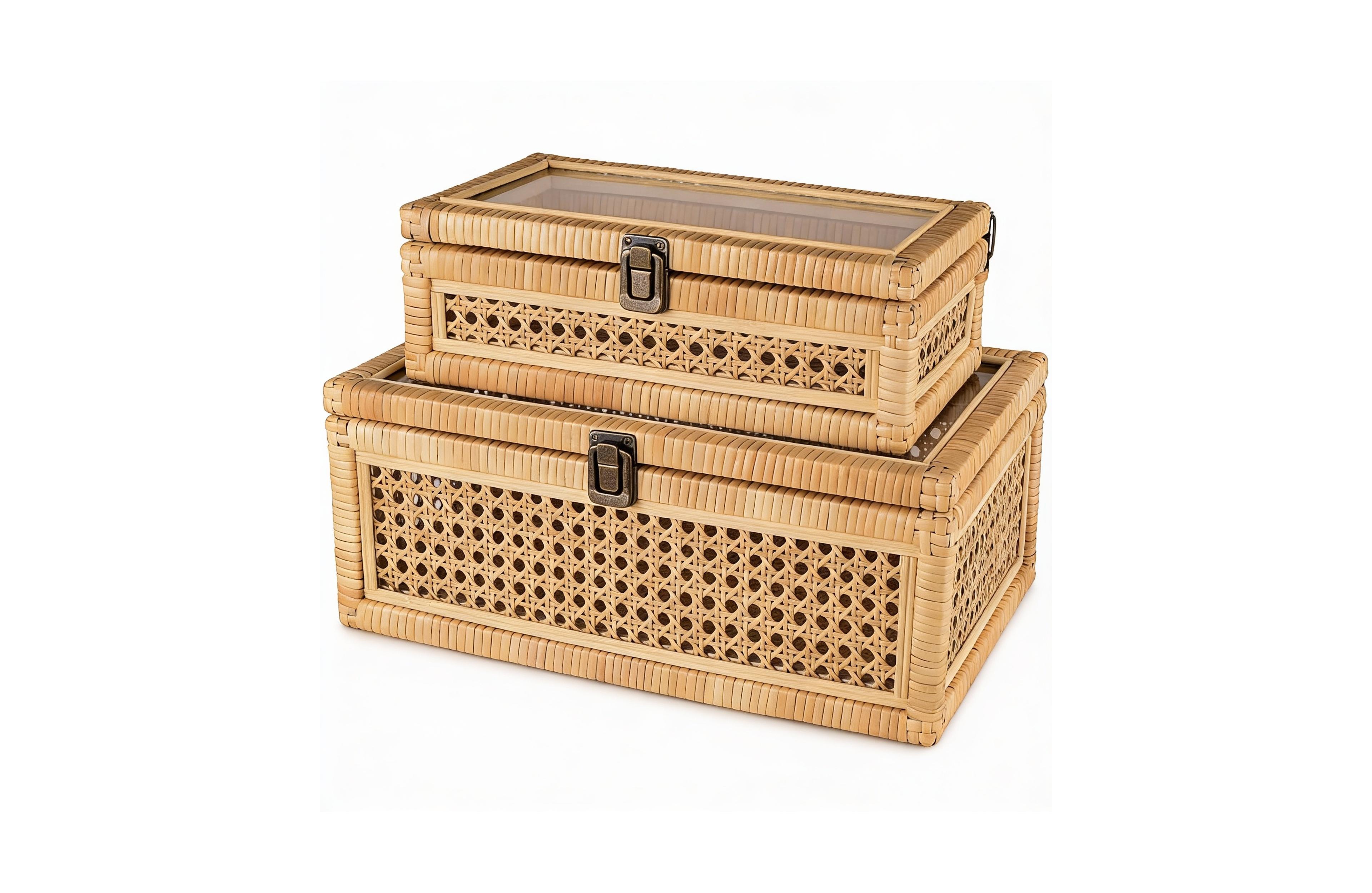 Yigii Natural Walnut Storage Box
