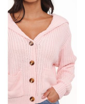 Women's Amelia Oversize Collar Button Cardigan