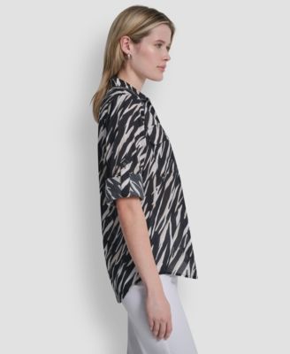 Women's Printed Long-Sleeve Shirt