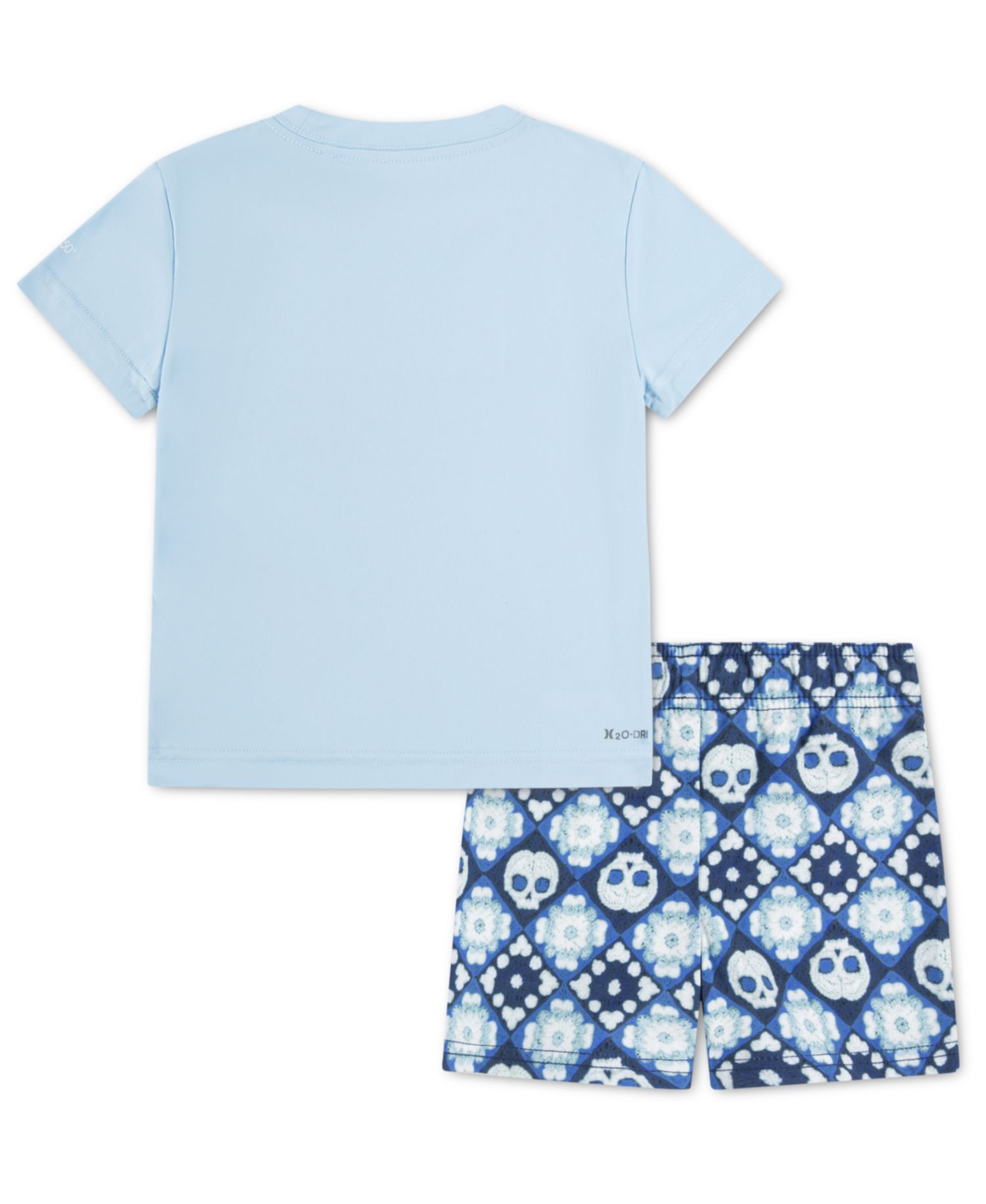 Boys 4-7 Crochet Skull Swim T-Shirt and Shorts, 2-Piece Set
