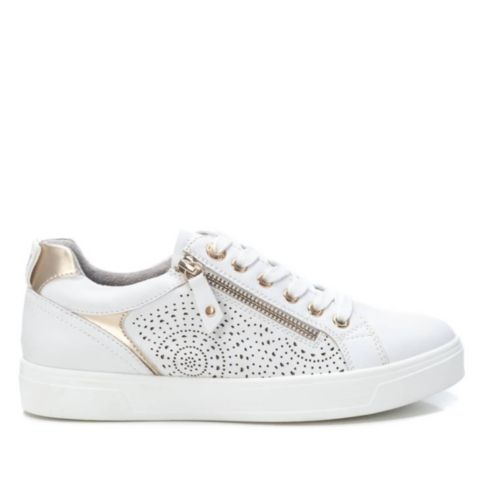 Женские кроссовки XTI Side Zipper Casual, цвет: Белый