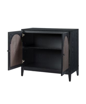 29.33" Wood Arch 2-Door Cabinet