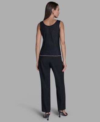 Women's Scoop Neck Sleeveless Knit Tank Top