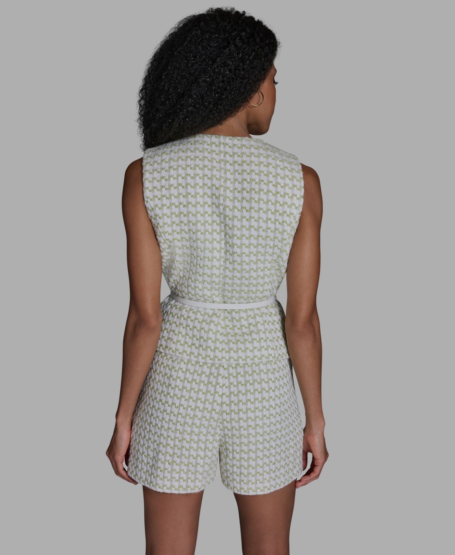 Women's Button-Front Belted Vest