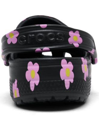Little Girls Flowers Classic Clogs from Finish Line
