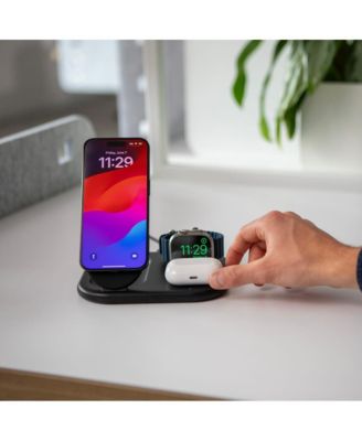 Qi2 15W 3-in-1 Wireless Pad/Stand - Black