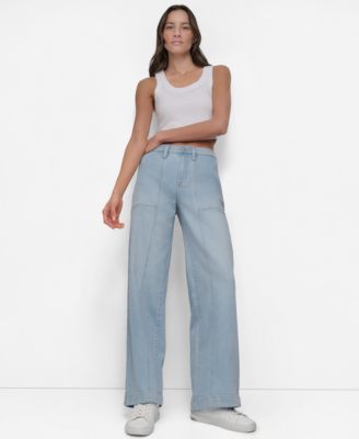 Women's High-Rise Utility Wide-Leg Jeans