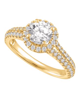 Halo Engagement Ring (1-1/4 ct. t.w.)   in 14k Yellow or White Gold