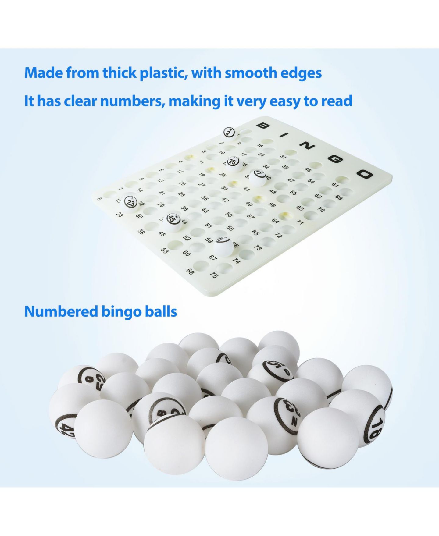 Детские игрушки GSE Games & Sports Expert Large Automatic Bingo Game Set, 75 Balls, Ages 16+, цвет: Белый — фото 5