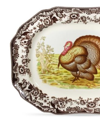 Woodland Turkey Octogonal Platter