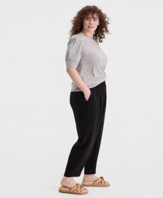 Trendy Plus Size Barrel-Leg Pants