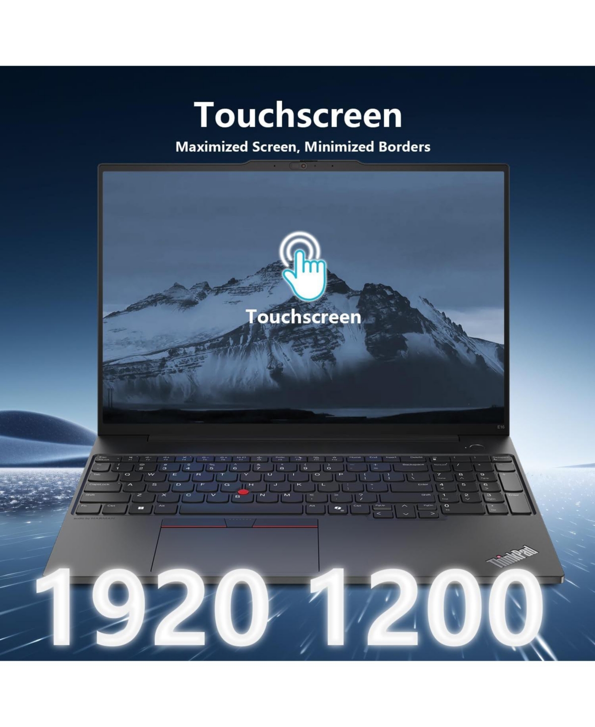 Lenovo ThinkPad E16 16" Traditional Laptop Intel Core Ultra 7 16GB Ram Intel Graphics 512GB Ssd Storage Windows 11 Pro 60Hz - Black