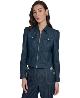 Women's Denim Zip Trucker Jacket